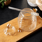 Nature's Touch Honey Container with Glass Dipper
