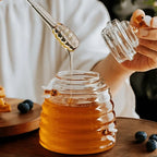 Nature's Touch Honey Container with Glass Dipper