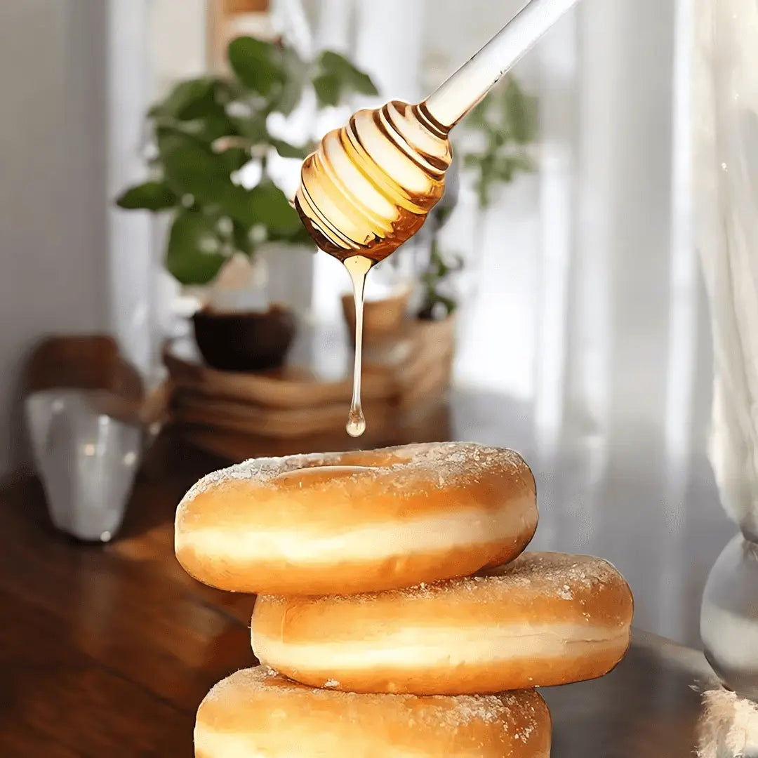 Nature's Touch Honey Container with Glass Dipper