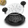Manual Meat Shredder with Non-Slip Base and Glass Bowl
