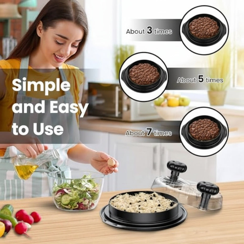 Manual Meat Shredder with Non-Slip Base and Glass Bowl
