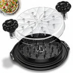 Manual Meat Shredder with Non-Slip Base and Glass Bowl