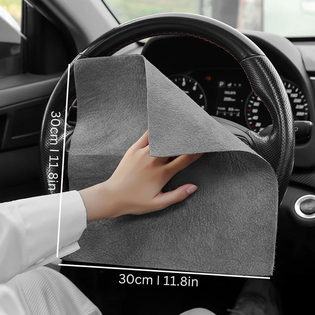 Streak-Free Glass Surface Wipes - Reusable Microfiber Cleaning Cloths