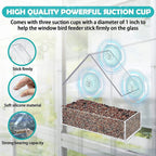 Window Bird Feeder - Modern Design for Close-Up Birdwatching