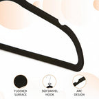 Non-Slip Velvet Slim Hangers for Closet Organization – Set of 10
