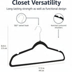 Non-Slip Velvet Slim Hangers for Closet Organization – Set of 10