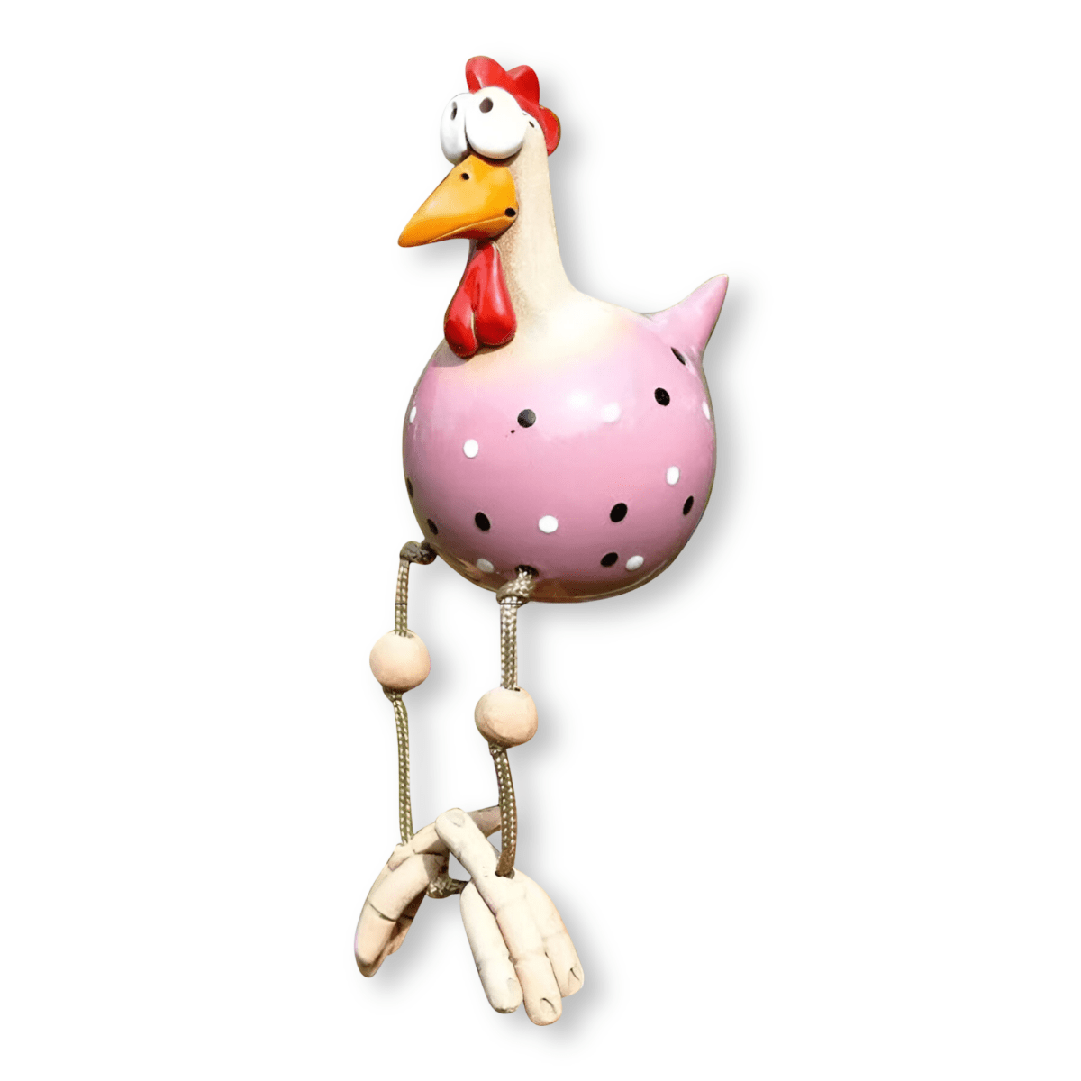 Weatherproof Chicken Statue for Garden Decor - Playful Design