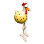 Weatherproof Chicken Statue for Garden Decor - Playful Design
