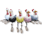 Weatherproof Chicken Statue for Garden Decor - Playful Design