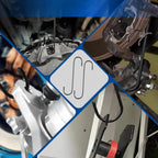 Piston Compression Kit with Ratcheting Tool for Brake Calipers
