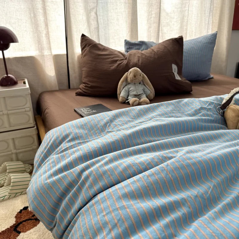 Serenity Striped Bedding Ensemble for Ultimate Comfort
