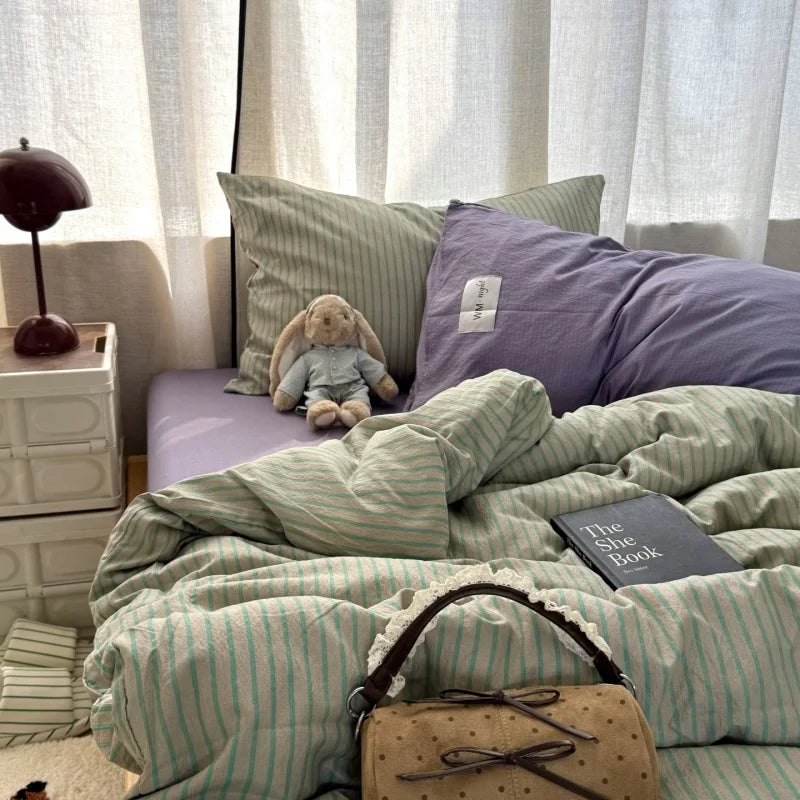 Serenity Striped Bedding Ensemble for Ultimate Comfort
