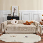 Soft Chenille Sofa Cover with Wave Design