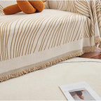 Soft Chenille Sofa Cover with Wave Design