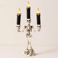 Spooky Trio Skeleton Candelabra for Halloween Decor