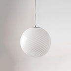 Adjustable Stained Glass Pendant Light – Candy Swirl Design for Kitchen