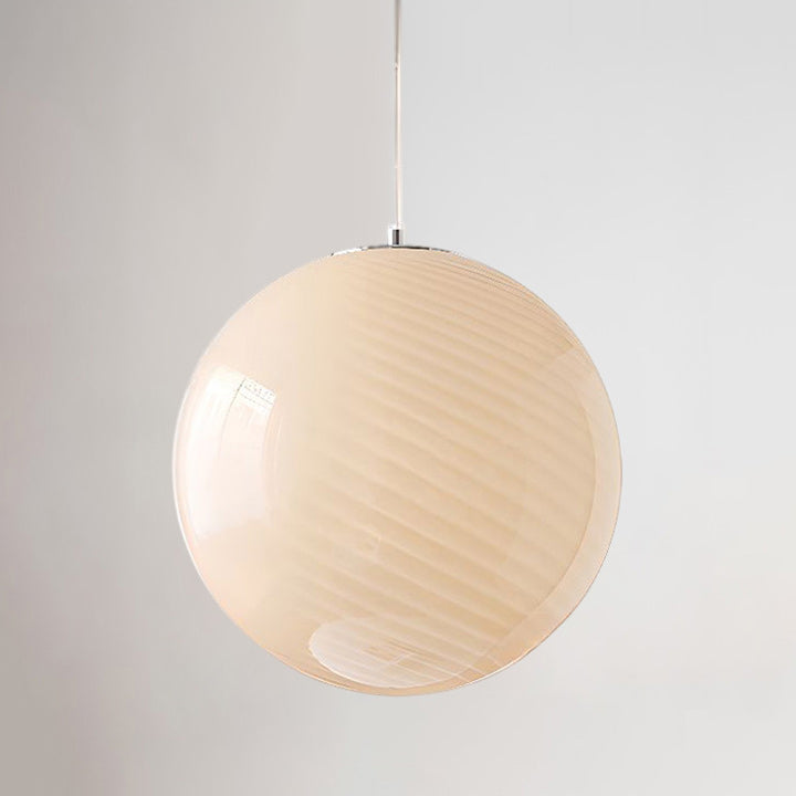 Adjustable Stained Glass Pendant Light – Candy Swirl Design for Kitchen