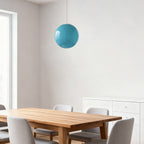 Adjustable Stained Glass Pendant Light – Candy Swirl Design for Kitchen