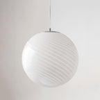Adjustable Stained Glass Pendant Light – Candy Swirl Design for Kitchen