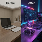Vibrant Audio-Visual Speaker with Neon Light Show