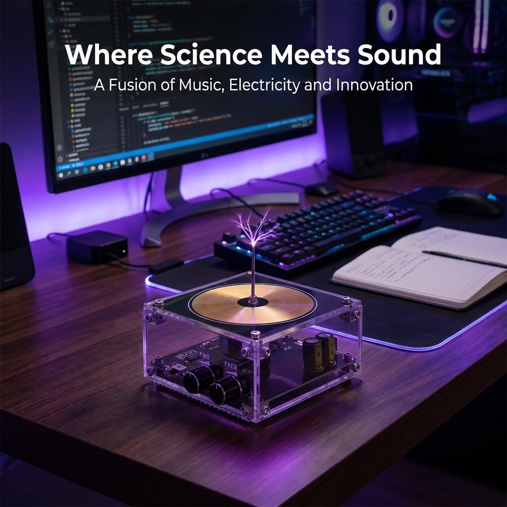 Vibrant Audio-Visual Speaker with Neon Light Show