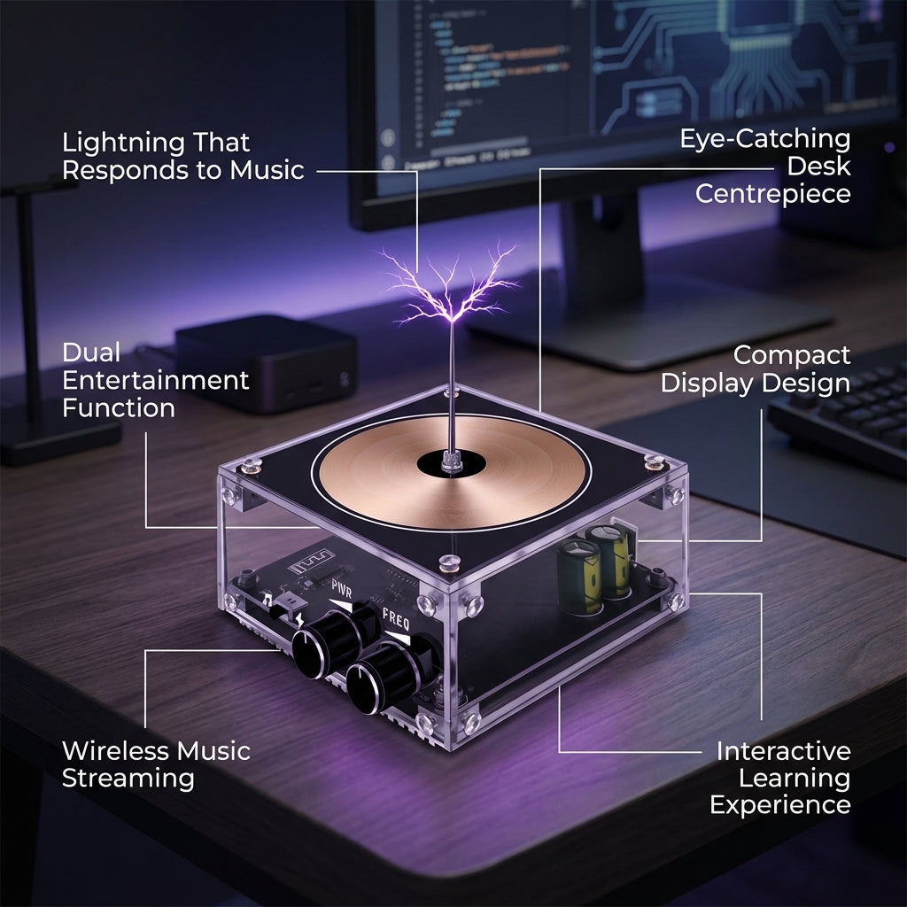 Vibrant Audio-Visual Speaker with Neon Light Show