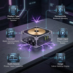 Vibrant Audio-Visual Speaker with Neon Light Show