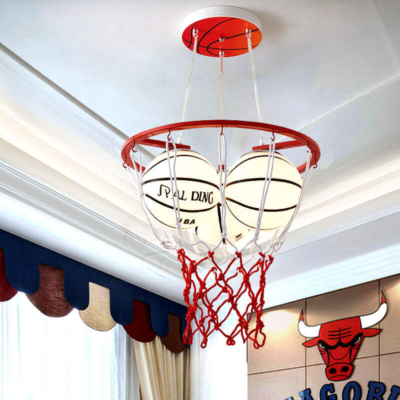 Creative 3-Light Chandelier for Kids with Cartoon Theme
