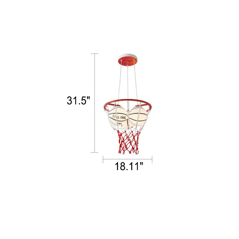 Creative 3-Light Chandelier for Kids with Cartoon Theme