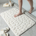 Casa Mat | Plush non-slip bath mat with cobblestone embossing 0