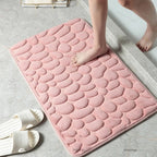 Casa Mat | Plush non-slip bath mat with cobblestone embossing 3