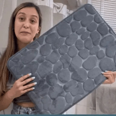 Casa Mat | Plush non-slip bath mat with cobblestone embossing 6