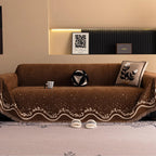 Chenille Sofa Slipcover - Sparkling Pattern, Pet-Friendly, Washable
