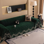 Chenille Sofa Slipcover - Sparkling Pattern, Pet-Friendly, Washable
