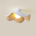 Sculptural Wood-Inspired Ceiling Light Fixture in Modern Style