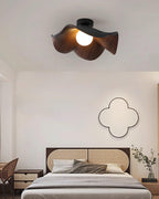 Sculptural Wood-Inspired Ceiling Light Fixture in Modern Style