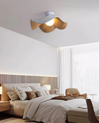 Sculptural Wood-Inspired Ceiling Light Fixture in Modern Style