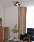 Sculptural Wood-Inspired Ceiling Light Fixture in Modern Style