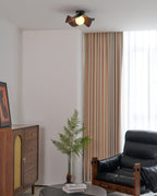 Sculptural Wood-Inspired Ceiling Light Fixture in Modern Style
