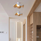 Sculptural Wood-Inspired Ceiling Light Fixture in Modern Style