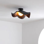Sculptural Wood-Inspired Ceiling Light Fixture in Modern Style
