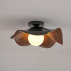 Sculptural Wood-Inspired Ceiling Light Fixture in Modern Style