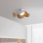 Sculptural Wood-Inspired Ceiling Light Fixture in Modern Style