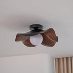 Sculptural Wood-Inspired Ceiling Light Fixture in Modern Style