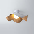 Sculptural Wood-Inspired Ceiling Light Fixture in Modern Style