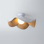 Sculptural Wood-Inspired Ceiling Light Fixture in Modern Style