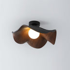 Sculptural Wood-Inspired Ceiling Light Fixture in Modern Style