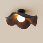 Sculptural Wood-Inspired Ceiling Light Fixture in Modern Style