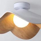 Sculptural Wood-Inspired Ceiling Light Fixture in Modern Style