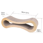 Curved Cat Scratching Lounge Bed for Claw Relaxation